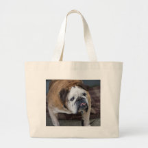 English bulldog tote bag