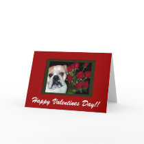 English Bulldog Valentine's Day Card
