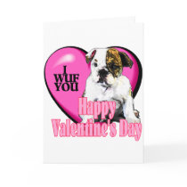 English Bulldog Valentine's Day Gifts Cards