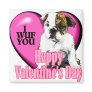 English Bulldog Valentine's Day Gifts Refrigerator Magnets