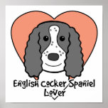English Cocker Spaniel Lover Poster