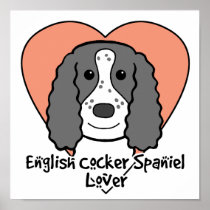English Cocker Spaniel Lover Poster