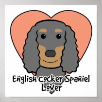 English Cocker Spaniel Lover Print