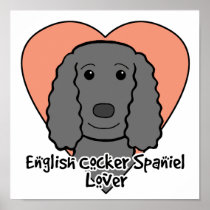 English Cocker Spaniel Lover Poster