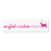 English Cocker Spaniel Mom Bumper Stickers