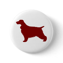 English Cocker Spaniel (Red) Pinback Buttons