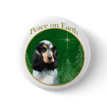 English Cocker Spaniel (roan) Peace Pinback Buttons