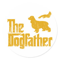 English Cocker Spaniel Round Sticker