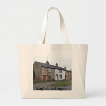 English cottages canvas bags