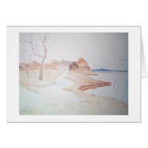 english countryside greeting card
