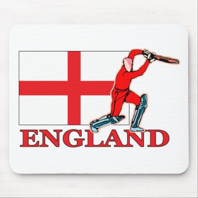 English Cricket Player Mouse Mat by cricketshirts