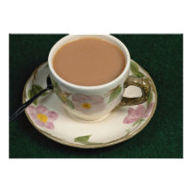 English cup of tea invitation