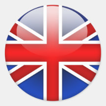 English Flag 2.0 Round Stickers