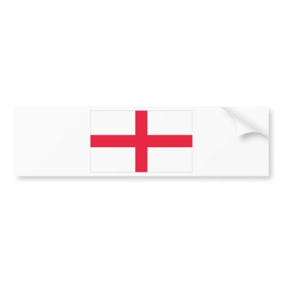 English Flag Bumper Sticker by englishpride