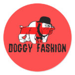 English flag funny English Bulldog Round Sticker