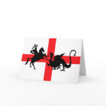 English flag George and the Dragon Cards
