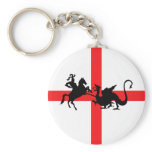 English flag George and the Dragon Keychain