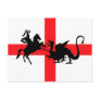 English flag George and the Dragon Postcard