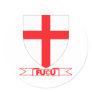 English flag round stickers