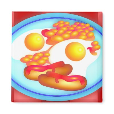 English Fry-up Refrigerator Magnets by prawny