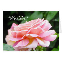 English Garden Tea Rose Greeting Card