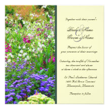 English Gardens Wedding Invitation