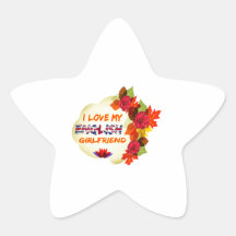 English Girlfriend designs Star Stickers