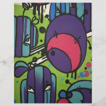 English Graffiti Personalized Flyer