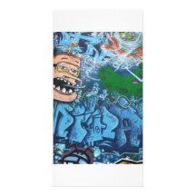 English Graffiti Photo Card