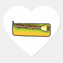 English Horn, Oboe Family horizontal Sticker