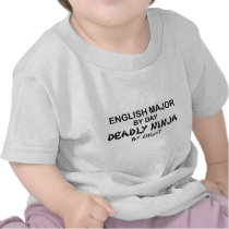 English Major Deadly Ninja t-shirts