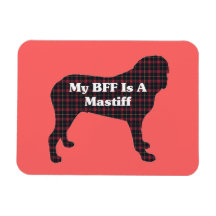 ENGLISH  MASTIFF BFF FLEXIBLE MAGNETS