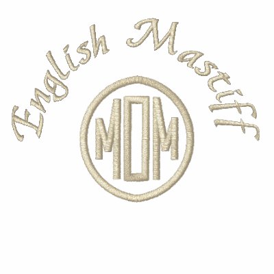 English Mastiff Mom Gifts Embroidered Shirt