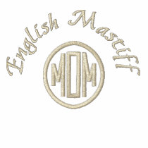 English Mastiff Mom Gifts Embroidered Shirt