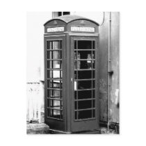 English Phone Cabin Post Card