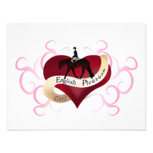 English Pleasure Girl Personalized Invitations