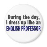 English Professor During The Day Magnets