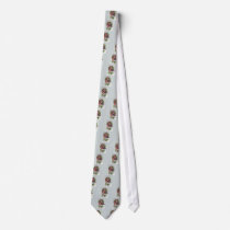 English Robins and Holly Vintage Christmas Necktie