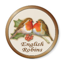 English Robins Refrigerator Magnets
