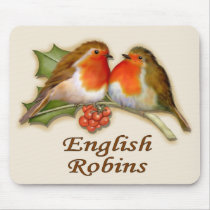 English Robins Mouse Pads