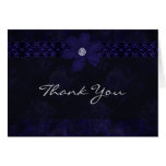 English Rose - Blue - Thank You Card