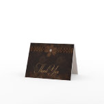 English Rose - Brown - Thank You Card