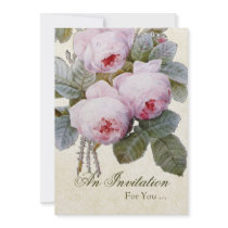English Rose Retirement Party Personalized Invitation