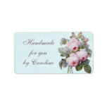 English Rose Vintage Botanical Personalized Address Label