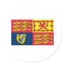 English Royal Standard Round Sticker