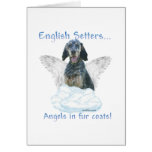 English Setter Angel Greeting Card
