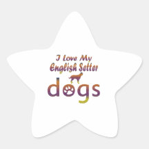 English Setter designs Stickers