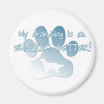 English Setter Granddog Refrigerator Magnet