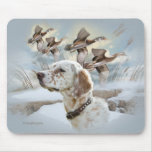 English Setter Hunts Mousepad