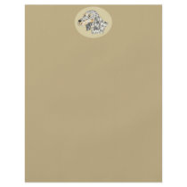 English Setter in Tan Oval